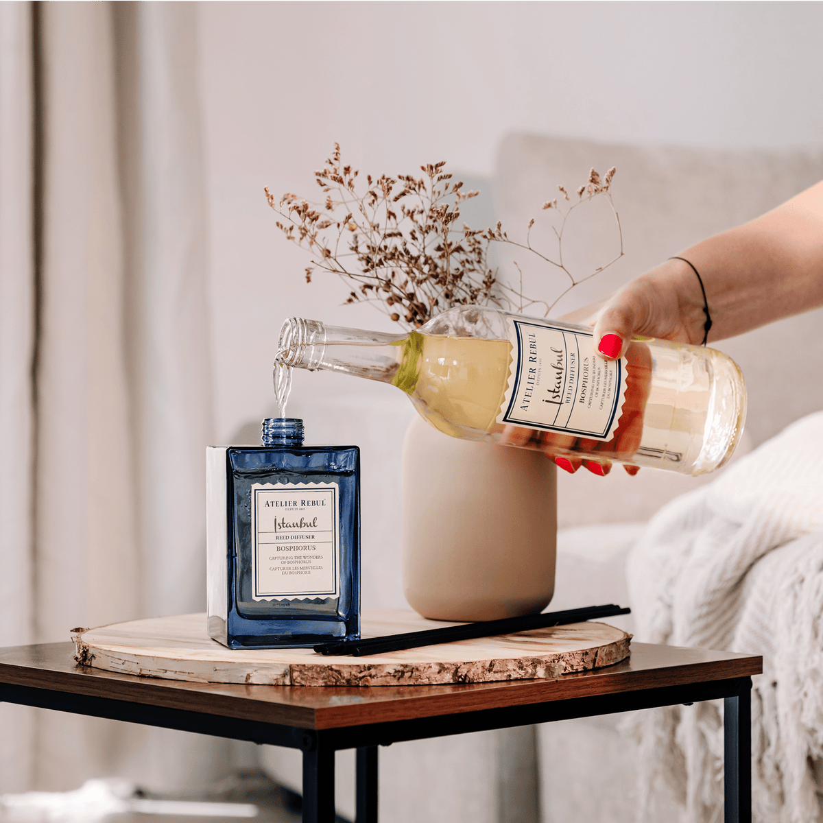 Istanbul Bosphorus Geurstokjes Refill 985ml - Atelier Rebul