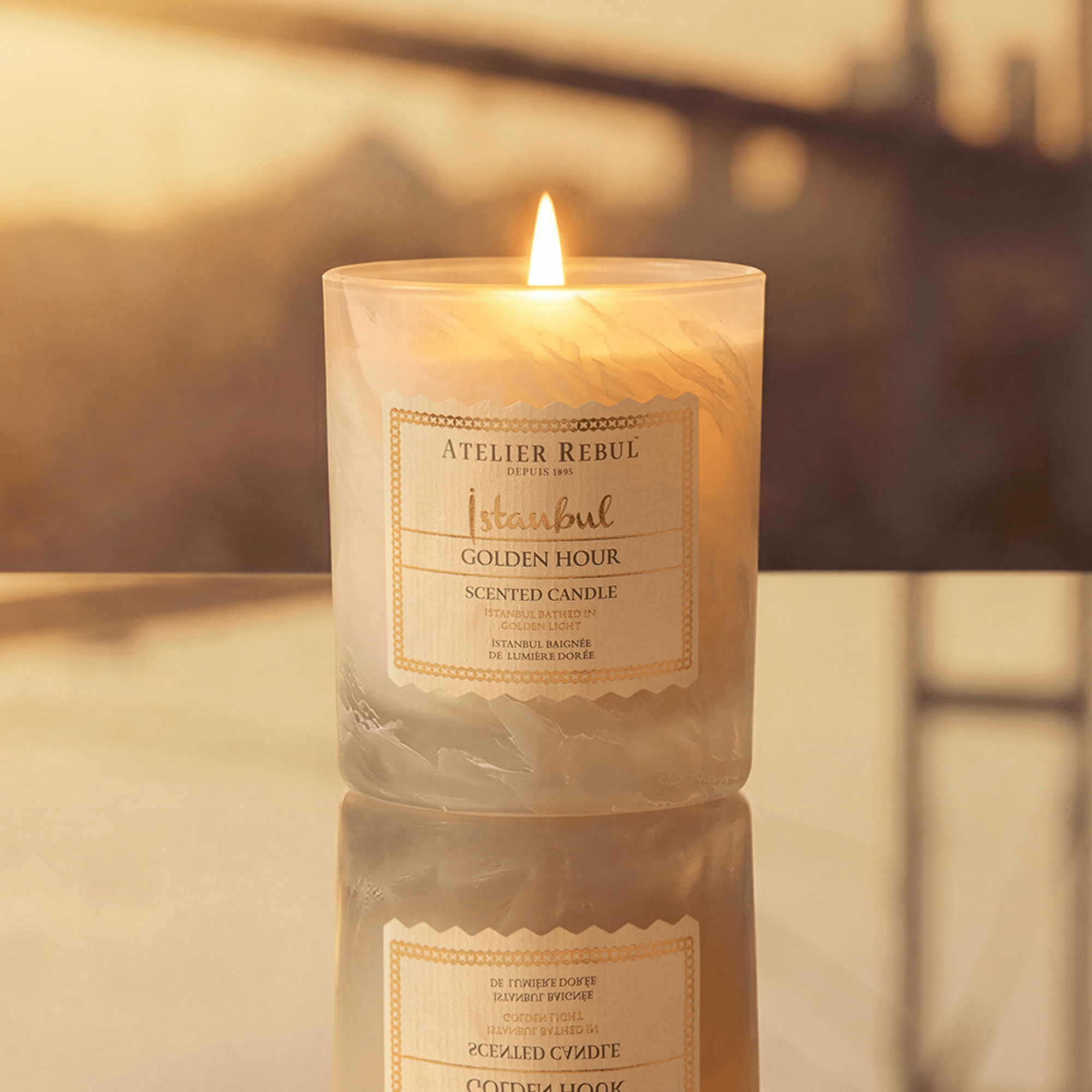 Istanbul Golden Hour Geurkaars 210g - Atelier Rebul