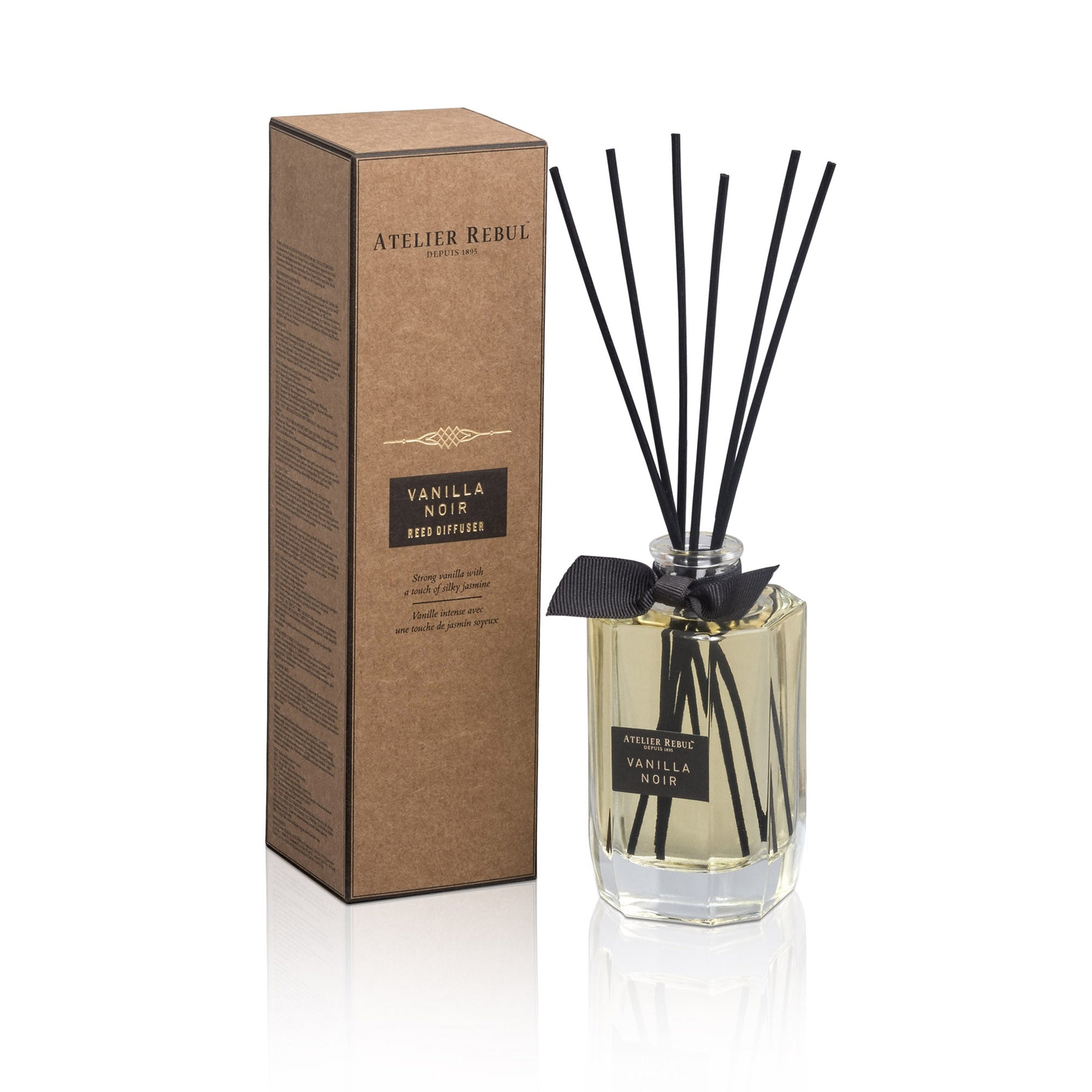 Vanilla Noir Geurstokjes 200ml - Atelier Rebul