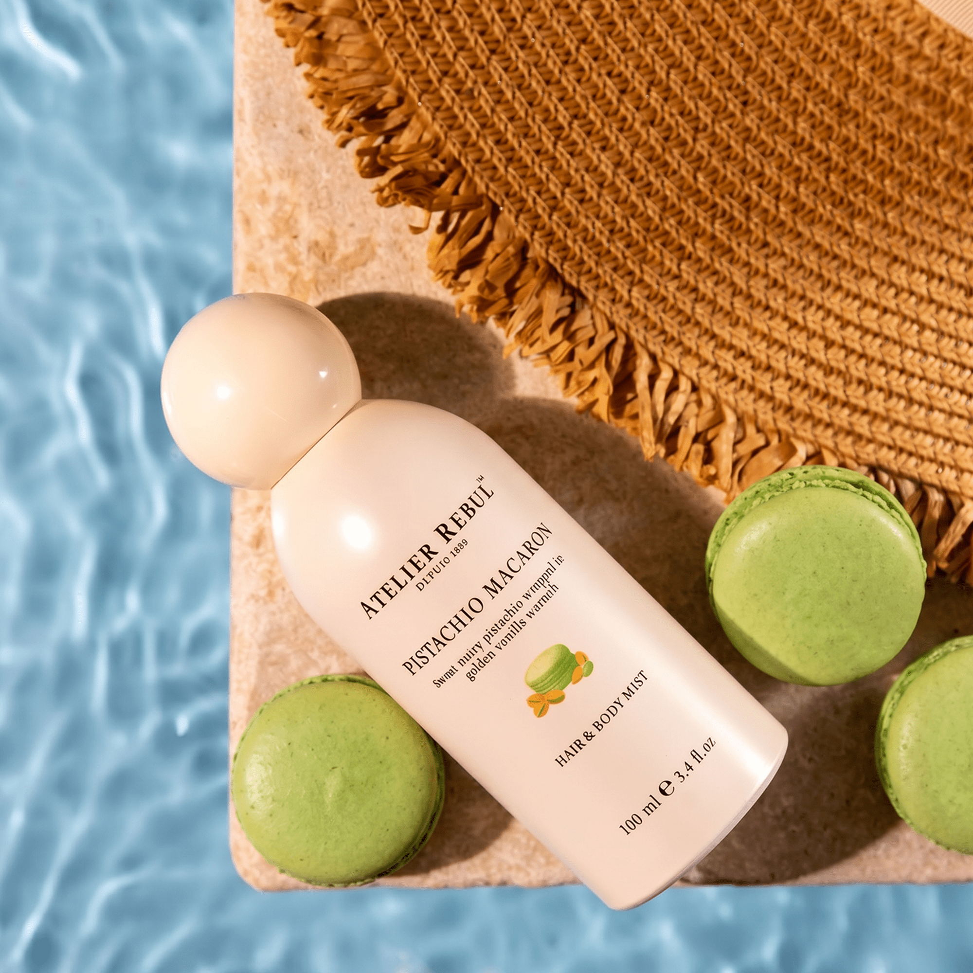 Pistachio Macaron Hair & Body Mist 100ml - Atelier Rebul